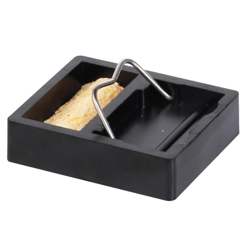 はんだごてスタンド - はんだごてホルダー | G型はんだスポンジ、耐熱こて先クリーナー、高温耐性はんだごて台、ステンドグラスこて、ホルダー、スポンジタンク、家電修理用 はんだ付けステーション はんだ付けステー