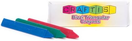 Craftis Corporation USTCR002 Bizzi Triangle Crayons (Case of 400)