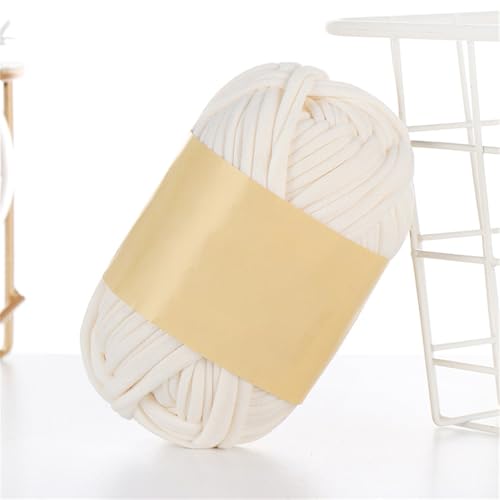 Fil à tricoter pour T-shirt Garn Zum Häkeln Fil textile Hooked Bändchengarn Fil pour T-shirt en crochet pour sacs en jersey, couvertures, coussins, projets de crochet, décoration de la maison (2