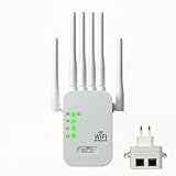 【LARGE COMPATIBILITÉ】 : WIFI Internet extender, prend en charge 45 appareils, compatible avec les téléphones portables, tablettes, ordinateurs portables, téléviseurs intelligents, caméras de sécurité, imprimantes et autres connexions d'appareils. Les extendeurs sans fil offrent des fonctionnalités de données rapides et sans interférence pour vos appareils domestiques. Wifi Enhancer pour étendre facilement la portée de votre réseau Wifi domestique et connecter tous vos appareils mobiles sans avoir à acheter plus d'appareils