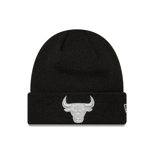 Bonnet Chicago Bulls New Era noir homme femme bonnet tricot hiver