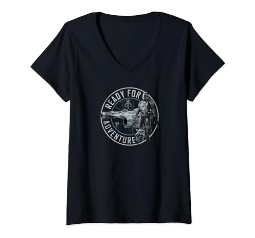 T-shirt Star Wars The Mandalorian col V réveillez le chasseur de primes qui est en vous