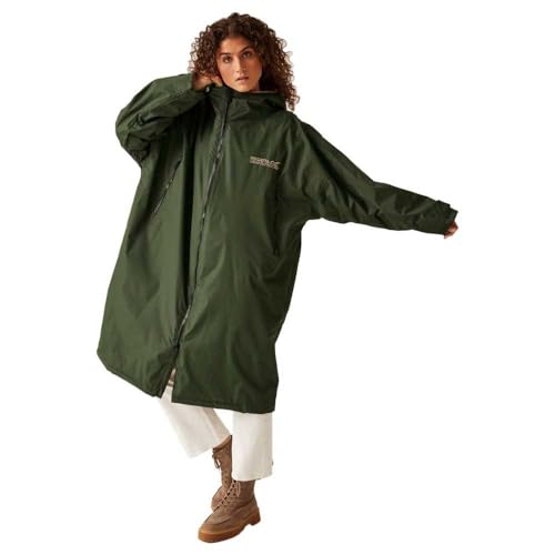 Regatta Mens Waterproof Robe Adults Dark Khaki S/M