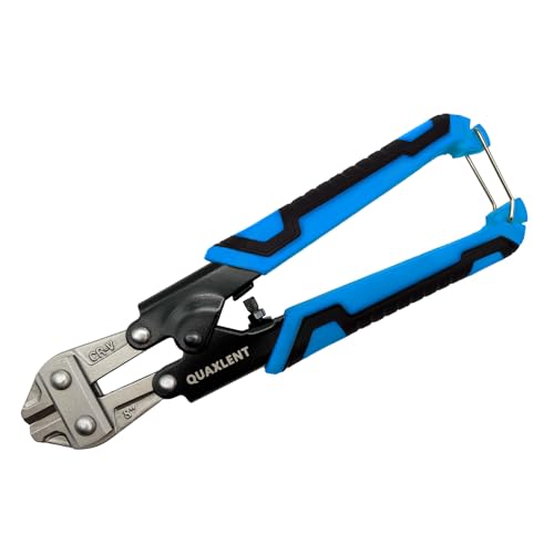 QUAXLENT 8 Inch Mini Bolt Cutter CR-V Blade Heavy Duty Small Wire Cable Cutters Spring Load with...