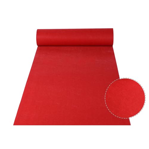 uyoyous Tapis de Mariage VIP - Tapis d'événement - Rouge - 10 m - Tapis de réception - Tapis de...