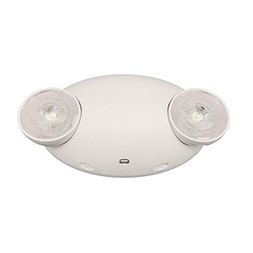 Amazoncommercial Led Emergency Light, Ul Certified, 2-Pack, Adjustable Two Heads, Battery Backup #TOP1