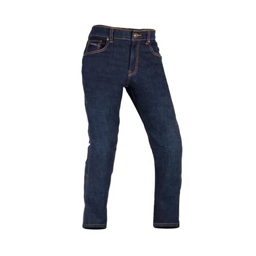 Image of Rynox Downtown Pro Motorcycle Jeans with RHEON Protectors | Impact Protection | Abrasion Resistance | Motorcycle Riding Jeans - Indigo Blue, Small