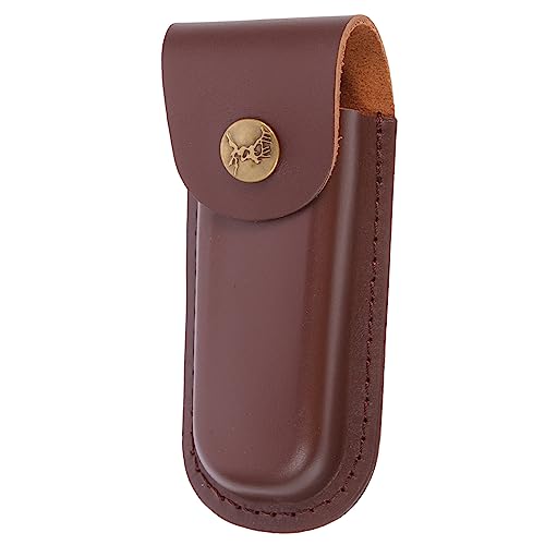 4 Piezas Cuero para Cuchillo Protector de Herramienta de Cubierta Portátil para Camping y Doméstico