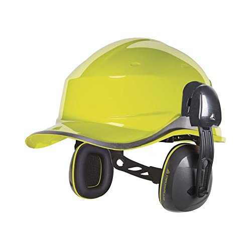 Delta Plus Interlightthe SNR 26dB Coques antibruit pour Casque de Chantier Hauteur 25cm Largeur 24cm Longueur 7cm