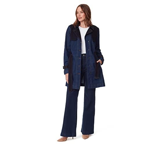 Christian Siriano x Gloria Vanderbilt Collab Women's Storm Shield Demin Trench4