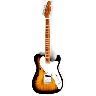 Sunburst #211 Guitare miniature décorative 24 cm - Les Beatles, Paul McCartney, John Lennon, RIngo Starr, George Harrison