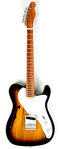 Sunburst #211 Guitare miniature décorative 24 cm - Les Beatles, Paul McCartney, John Lennon, RIngo Starr, George Harrison Sunburst #211 Guitare miniature décorative 24 cm