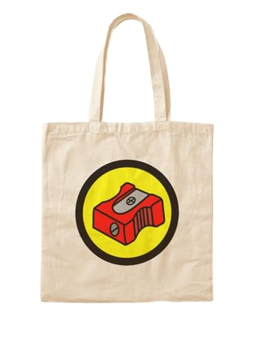 Sac fourre-tout rouge pour taille-crayons avec fermeture zippée