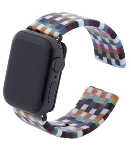 Apple Watch 専用バンド 「Air bangle」 モザイクカラー(38 / 40 / 41モデル)/アップルウォッチ バンド エアバングル 38mm 40mm 41mm 腕時計 おしゃれ 日本製 メンズ レディース 福井県鯖江市産