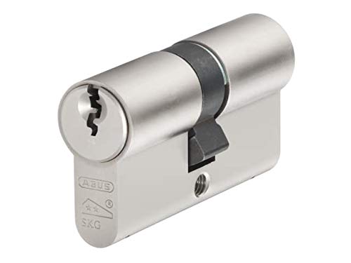 ABUS Mechanische – E60NP Euro Doppelzylinder Nickel Perle 35 mm/45 mm Sichtverpackung