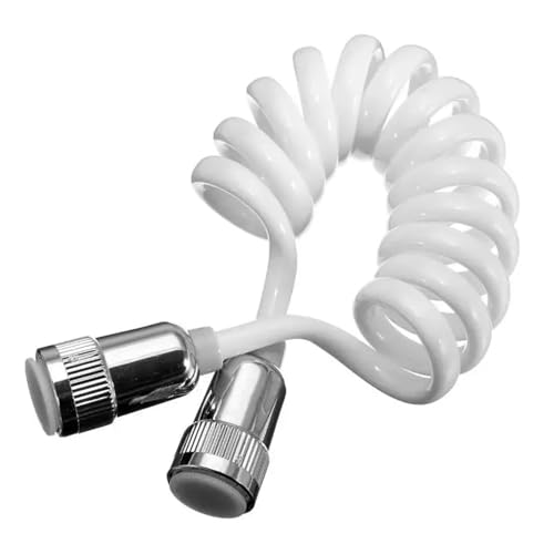 Manguera de ducha de ABS con diseño de resorte flexible de 2m para bidé e inodoro 4