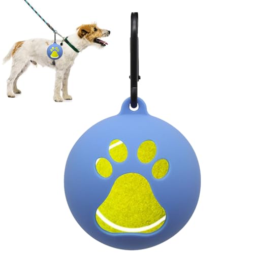 シリコンボールキャリア - 犬のテニスボールホルダー、リーシュアタッチメント|軽量のポータブルデザイン、安全なグリップホルダー、便利なハンズ無料のペットおもちゃの子犬犬の屋外運動散策の使用