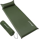 Clostnature Camping Selbstaufblasende Isomatte – 3,8/5/7,6 cm Dick Outdoor Selbstaufblasbare Schlafmatte mit Kleines Packmaß, Leicht Aufblasbare Luftmatratze für Sport, Trekking, Winter