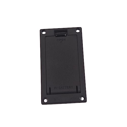 Gadpiparty Battery Holder Case for Guitar Bass Pickup Black Durable Wire Design Easy Replacement for Musical Instruments for Guitar Ukulele Enthusiasts