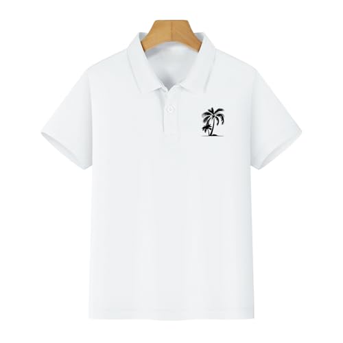 Children's Shirts for Boys and Girls in Spring Summer and Autumn 2D Personalized Printing Lapel Kids Plain T Shirts3