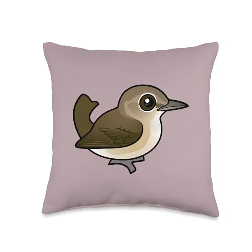 Garden Warbler Bird Throw Pillow