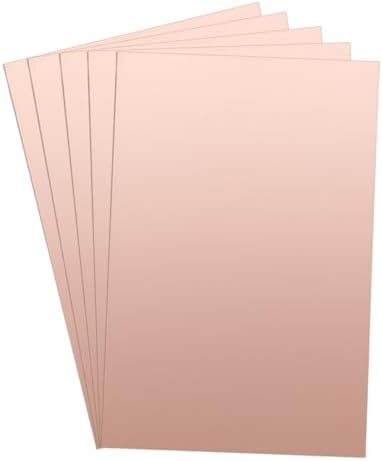 uxcell 5pcs 300x200mm Double Sided Copper Clad Laminate PCB Circuit Board FR4 1mm Thickness DIY Prototyping PCB Board