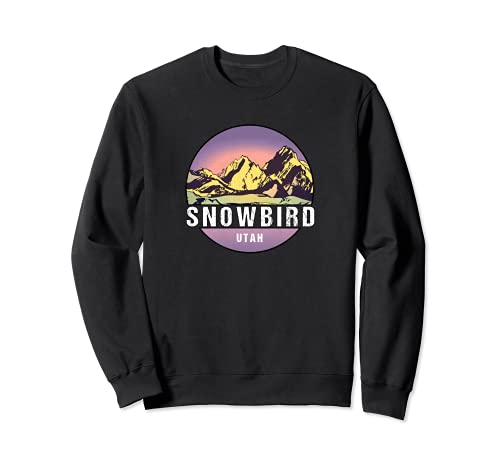 Retro Vintage Snowbird, Utah Distressed Sudadera