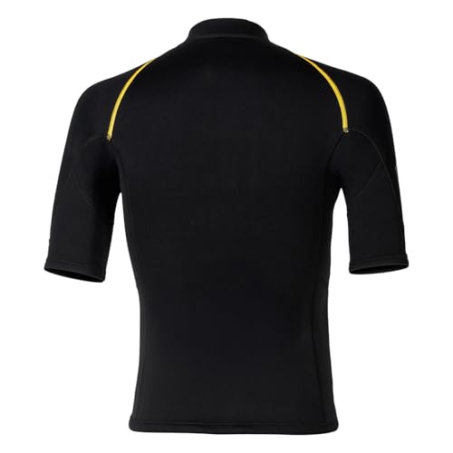 Chaqueta de neopreno para hombre 1.5mm con mangas cortas y cremallera frontal para deportes acuáticos, surf, buceo y natación miniatura 2