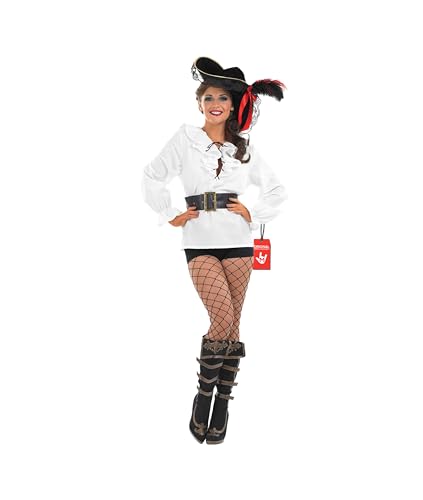 Déguisement Pirate Homme Femme Fun Shack avec Chemise Ample à Lacets Halloween