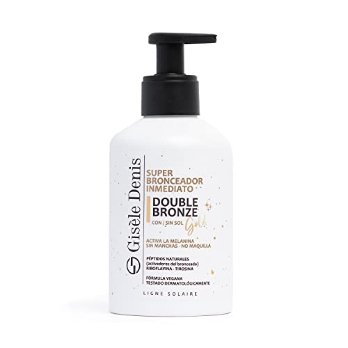 GISÈLE DENIS - Super Bronceador Corporal Inmediato Double Bronze Gold 250 ml, en Crema, Acelerador...