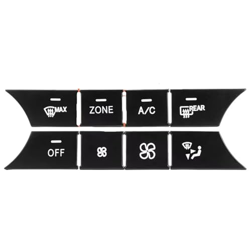 Autocollant bouton Mercedes W204 W212 couvre bouton climatisation blanche