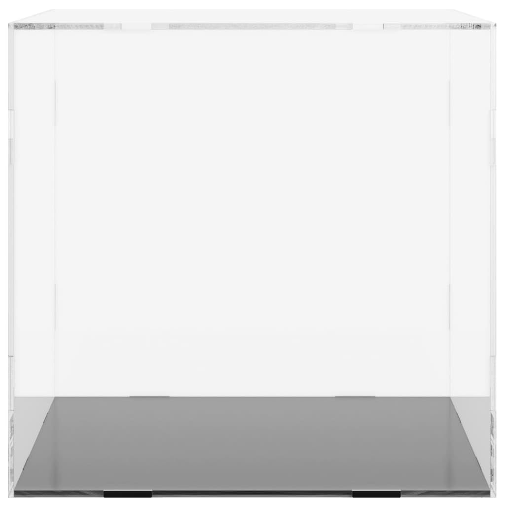 Caja expositora transparente de acrílico 40 x 36 x 35 cm, vitrina a prueba de polvo con fácil montaje, ideal para coleccionistas, exposiciones, tiendas y presentaciones, duradero y estable
