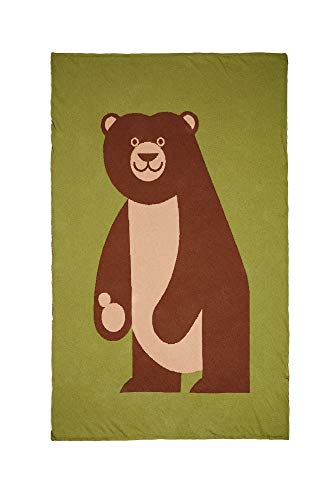 Bibu Hülle, Strick: 60% recycelte 40% Bio-Baumwolle, Braun/Grün, 120 x 80 cm Cover