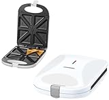 4er Sandwichmaker | 1200 Watt | 8 Sandwichecken | Cool-Touch-Gehäuse | Antihaftbeschichtung | Sandwichtoaster | Sandwich Makerx | Elektrogrill | Paninitoaster