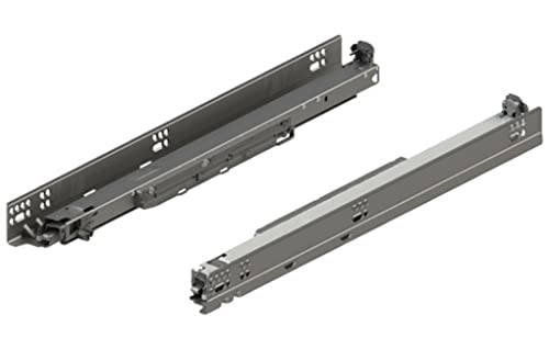 Blum 763H5330S Movento 21 Inch Full Extension Undermount Concealed Drawer Slides with BluMotion - Zinc-Coated