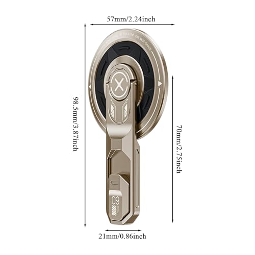 Support magnétique de téléphone portable pliable : fixation solide anti-vibrations