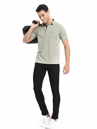 STELLERS Men's Premium Polo T-Shirt | Feather Touch Feel |Regular Fit| Odour Resistant| Anti-Static| Wrinkle Free | Quick Dry | Stretchable | Lightweight | Sweat-Proof