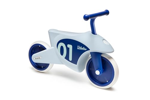 Italtrike Valentino Balance Bike for Toddlers & Kids, Indoor & Outdoor Use, Safe Design, Sturdy Child Safe Wheels, 2-4 Years, Made in Italy (Blue)