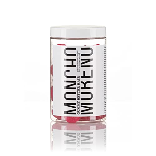 MONCHO MORENO | Gummy's Better Hair - Gominolas para el Crecimiento del Cabello con Colágeno y Biotina | Veganas, Sin Azúcar, Sin Gluten y Sin Lactosa - 1 Bote de 60 Gominolas Cover