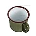 Imagen de GARVALON Juego de 5 Tazas de Esmalte Vintage Retro de 100 Ml Colores Militar y Tazas de y Té Esmaltadas para Camping Picnic y Uso Doméstico