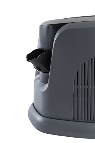 AIRCARE EA1201 Digital Whole-House Console-Style Evaporative Humidifier, Mini, Silver and Black Design