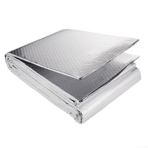 Rollo de película aislante térmica multiusos de aluminio de 3 mm de grosor, 30 cm de ancho x 10 m de largo, para techo, suelo, pared y embalaje