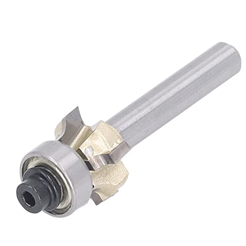 Roundover Router Bit 1/4in Shank 4 Flute 1/4xR2.5x17.5 Round Over Chamfer Cutter Tool