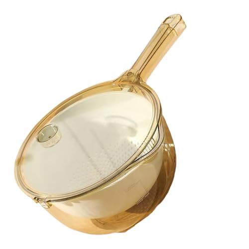 Bol Para Lavar Frutas Con Colador | Cesta Escurridora de Frutas,Colador Multiusos Con Pico Y Asa Para Lavar Arroz, Ensaladas, Vegetales Y Limpieza