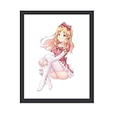 セクシーキャラクター柄 アートパネル ポスター 現代アート 壁掛け 木製フレーム 塗装タイプA 背景画 油絵 壁飾り フレーム装飾画 インテリア 木枠付きの完成品 玄関 廊下 バー カフェ 図書館 ゲストルーム オフィス 取り付け簡単 30×40cm