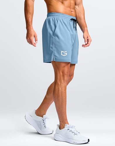 Image of G Gradual Men's Athletic Workout Shorts with Pockets 5 inch /7 inch /9 inch Lightweight Quick Dry Gym Basketball Running Shorts for Men