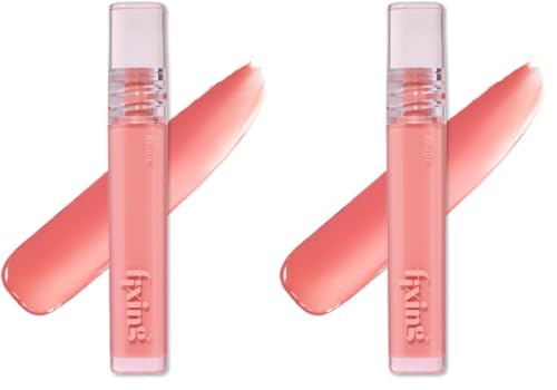 Image of ETUDE Glow Fixing Tint for Plump & Fuller Lips| Non-Sticky, Moisturising, Vegan Gloss| Shade 03-Dewy Fig, 3.8g (Pack of 2)
