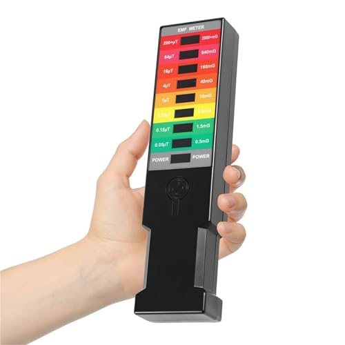 Medidor EMF portátil de alta precisión con indicador LED miniatura 2