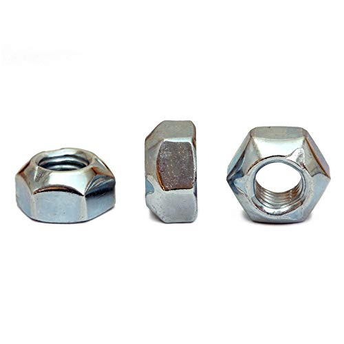 M10-1.50 - Qty 10 - Zinc Plated Hex Cone Prevailing Torque All Metal Lock Nuts, Class 10 Steel DIN 980V Cr+3 RoHS - MonsterBolts (M10-1.50, 10)