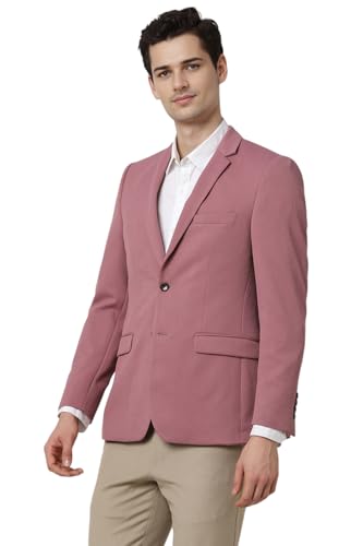 Image of Peter England Men's Neo Slim Waffle Knit Blazer